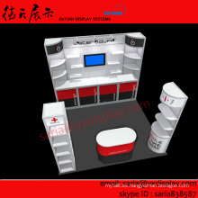 feria China stand 10x10 pies, soporte de exposición barato con diseño libre en shanghai china